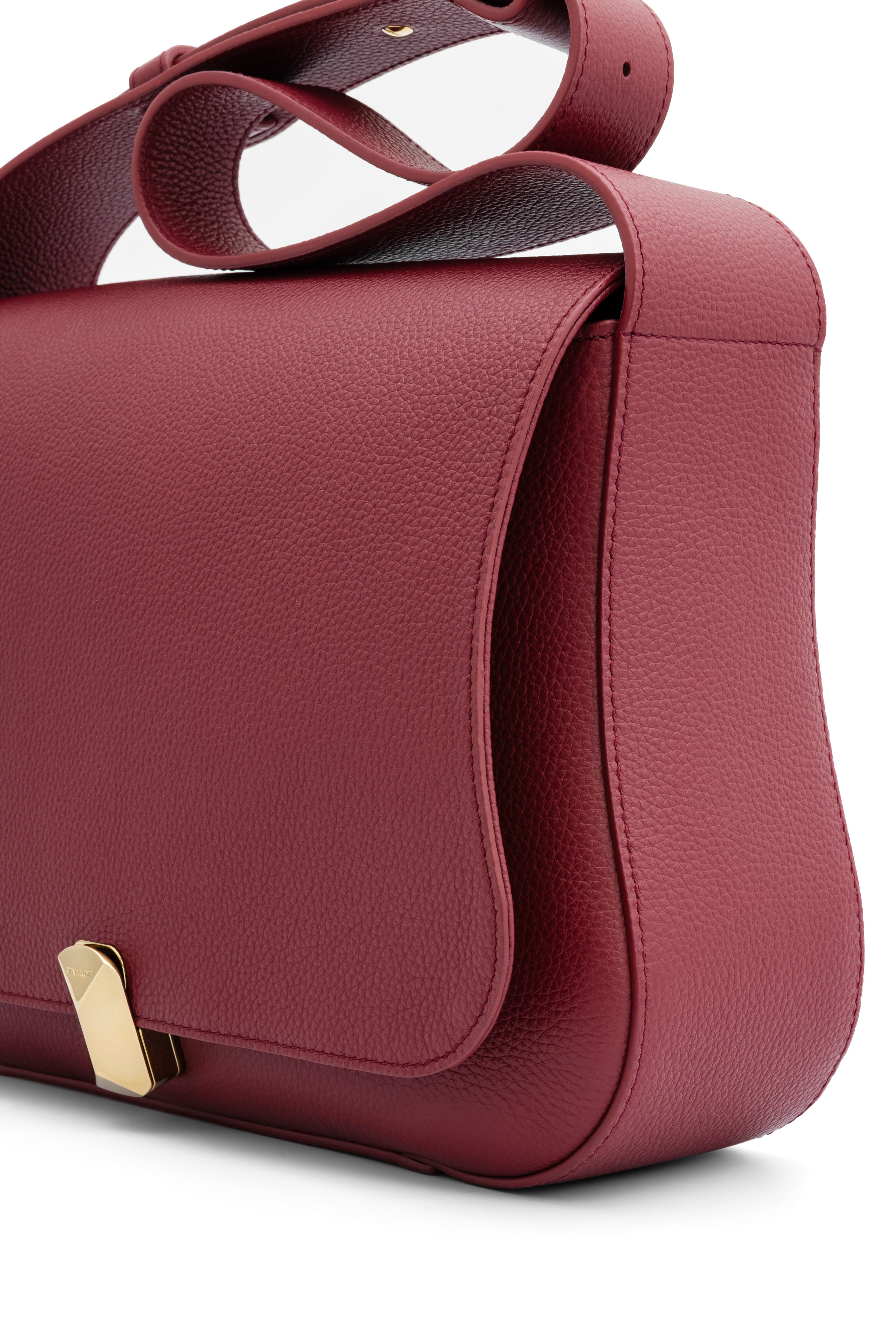 No. 14 Shoulder Bag in Burgundy – SIENA WOLF