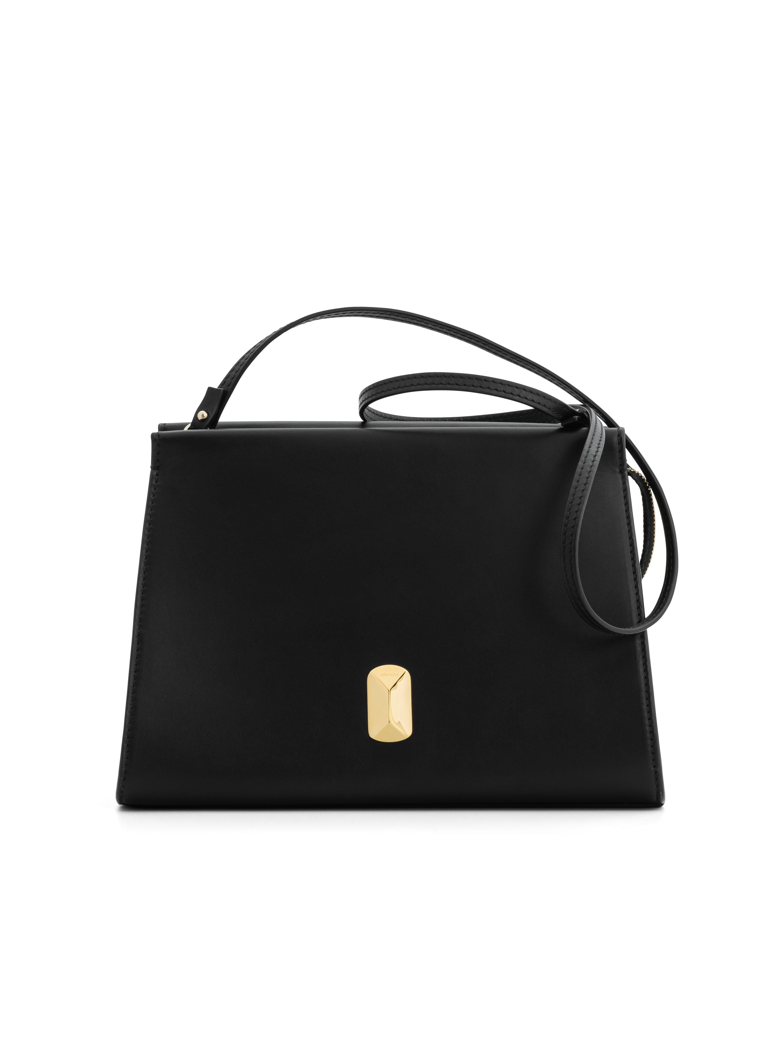 Small Italian calf leather shoulder bag No. 17 by Siena Wolf
